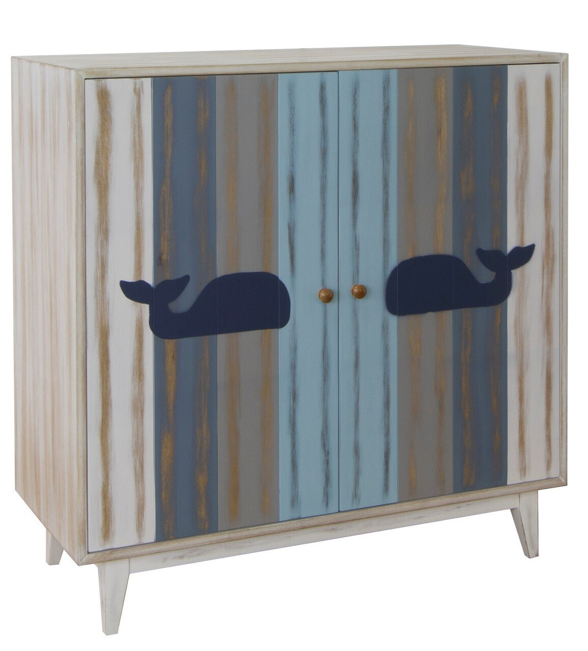 Acacia Wood 2 DR Coastal Cabinet