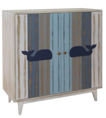 Acacia Wood 2 DR Coastal Cabinet