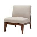 Kari Slant Back Wood Chair-Cream