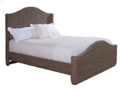 Brown Braided Shelter King Complete Bed