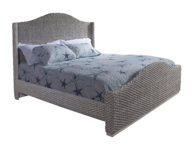 Grey Braided Shelter King Complete Bed