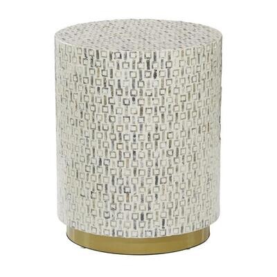 MOP WD Side Table White