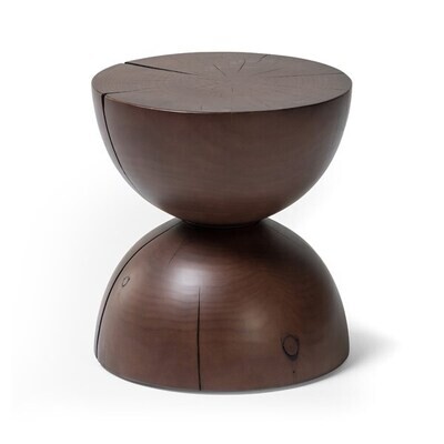 Aliza End Table Brown Pine