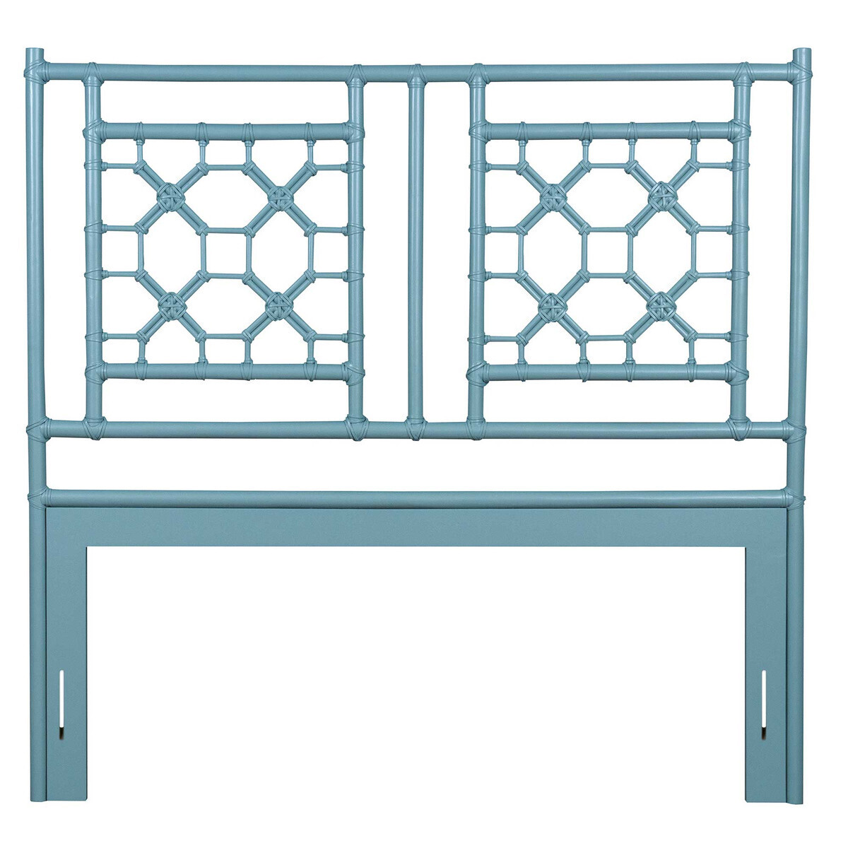Lattice Headboard Queen- Sky Blue