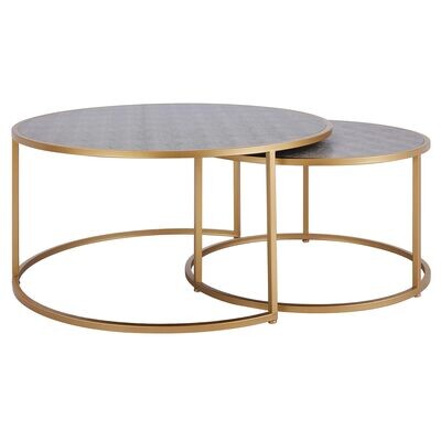 Anza Nesting Coffee Table Set Gray