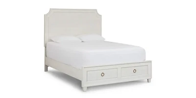 Ventura Queen Complete Bed Shell White