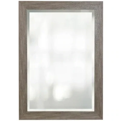 Grey Wood Mirror
