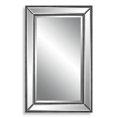 Glass Black Frame Mirror