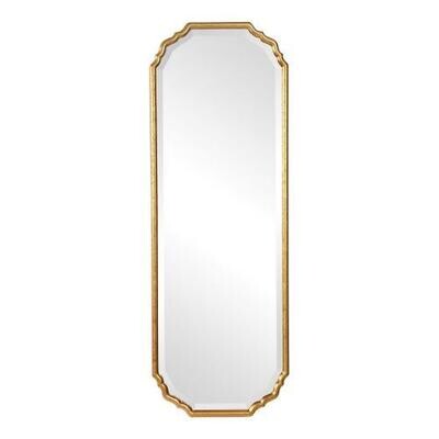 Gold Rim Antique Mirror
