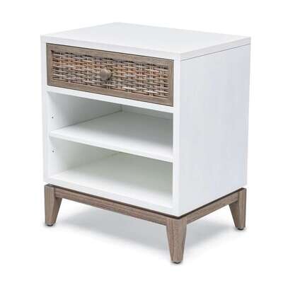 Kauai 1 Drawer Nightstand White