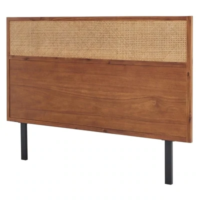 Caine KD Rattan Queen Headboard Brown