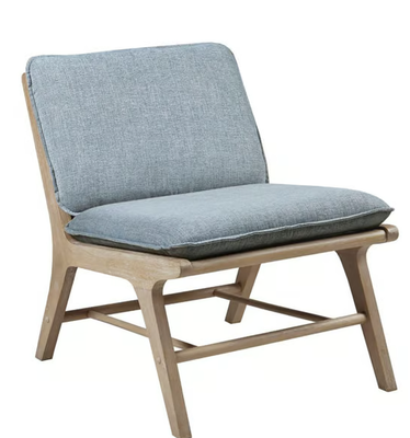 Melbourne Accent Chair Light Blue/ Nat