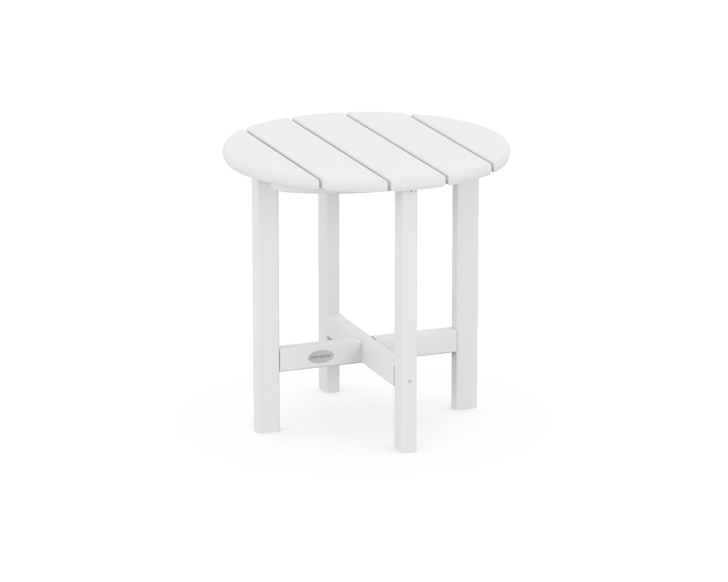 Round 18&quot; Side Table in White