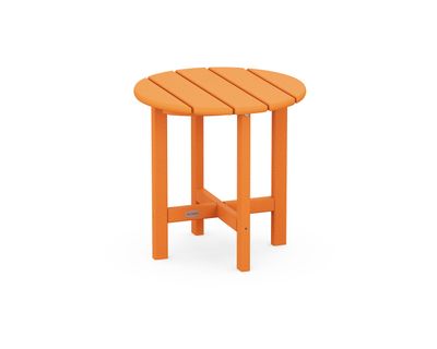 Round 18&quot; Side Table in Tangerine