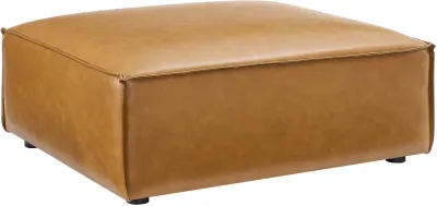 Restore Vegan Leather Ottoman Tan