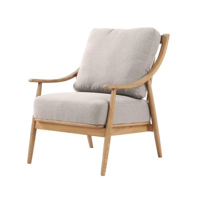Kinsley Club Chair Linen/Nat