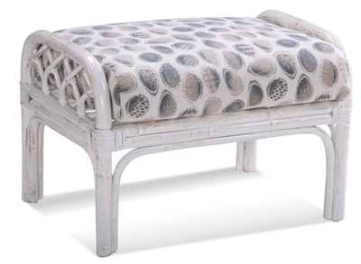 Ottoman White- Shell Print