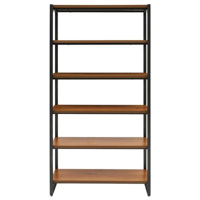 Anderson KD 6 Tier Bookcase, Gliese Brown