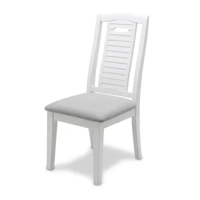 Islamorada Shutter Back Dining Chair Blanc