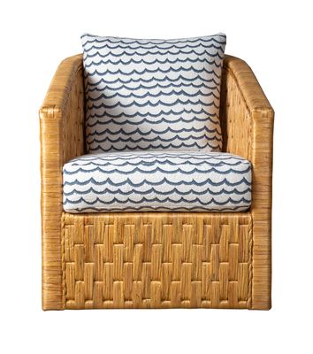 Swivel Chair Curvalicious Blue/ Omit Welt