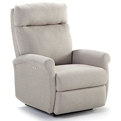 1AZ07 Power Rocker Recliner Buff/ Off White