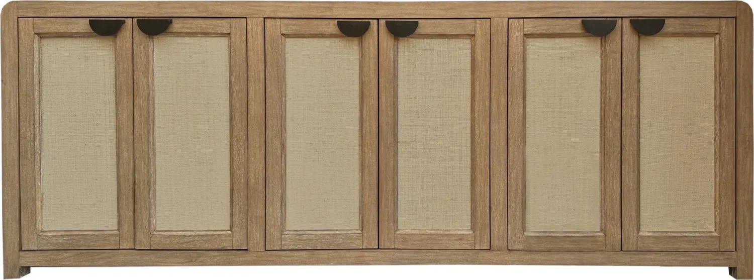 90 in Console w/ Reversible Panel Doors