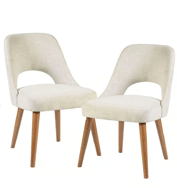 Nola Upholstered Dining Side Chair Cream