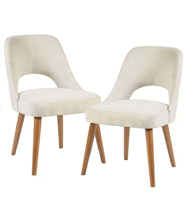 Nola Upholstered Dining Side Chair Cream