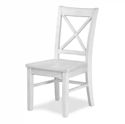 Surfside X-back Dining Chair Weathered White