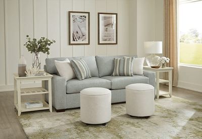 5050  Queen Sleeper Sofa with Cool Dreamz Mattress Sugar Shack – Mist