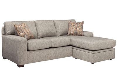 5190  Queen Sleeper with Chaise with Cool Dreamz Mattress Handwoven Stone