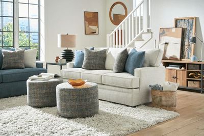 7250 Queen Sleeper with Cool Dreamz Mattress Fenno Chambray