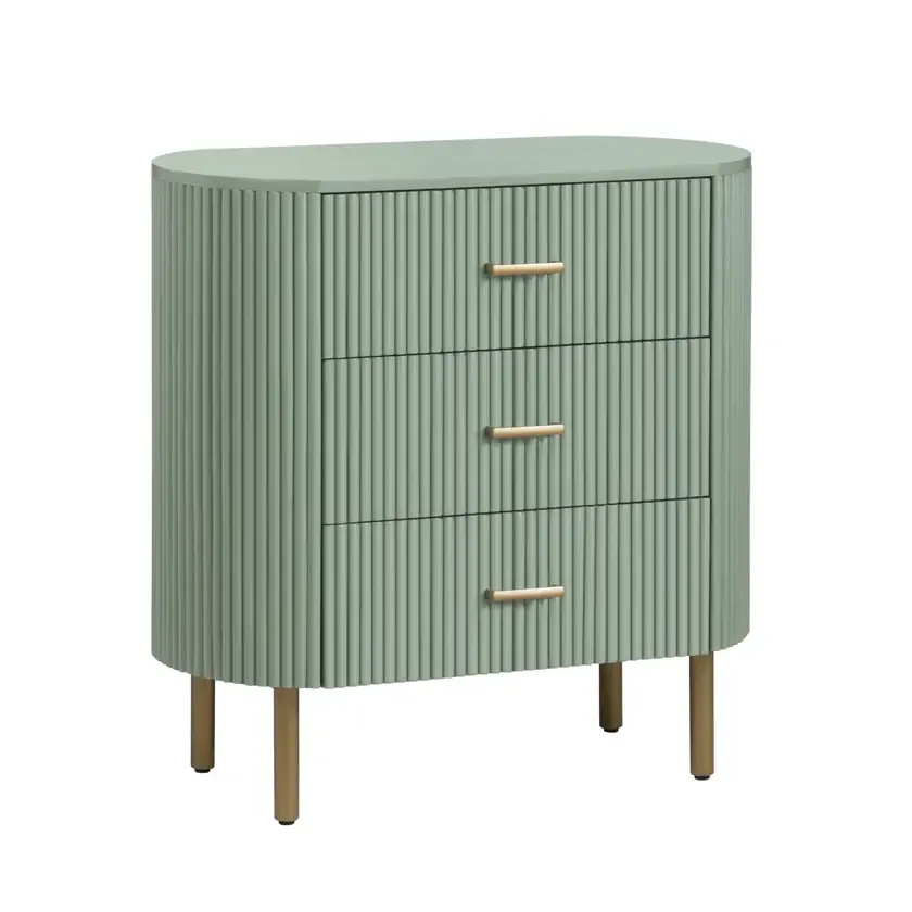 Astoria Three-Drawer Chest (Green) 32&quot; x 16&quot; x 32&quot;