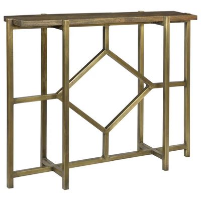 Bengal Manor Iron Diamond Console 42x10x32