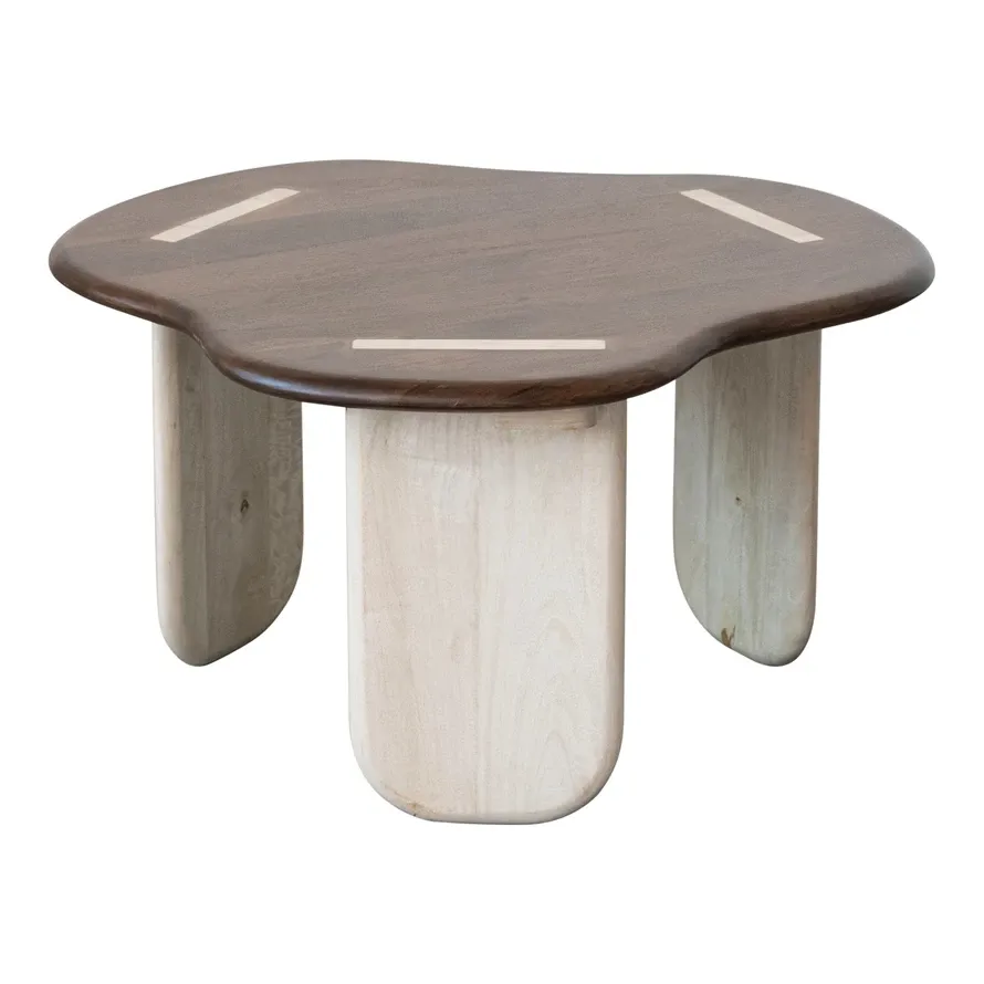 Mango Wood Organic Shaped Coffee Table, KD