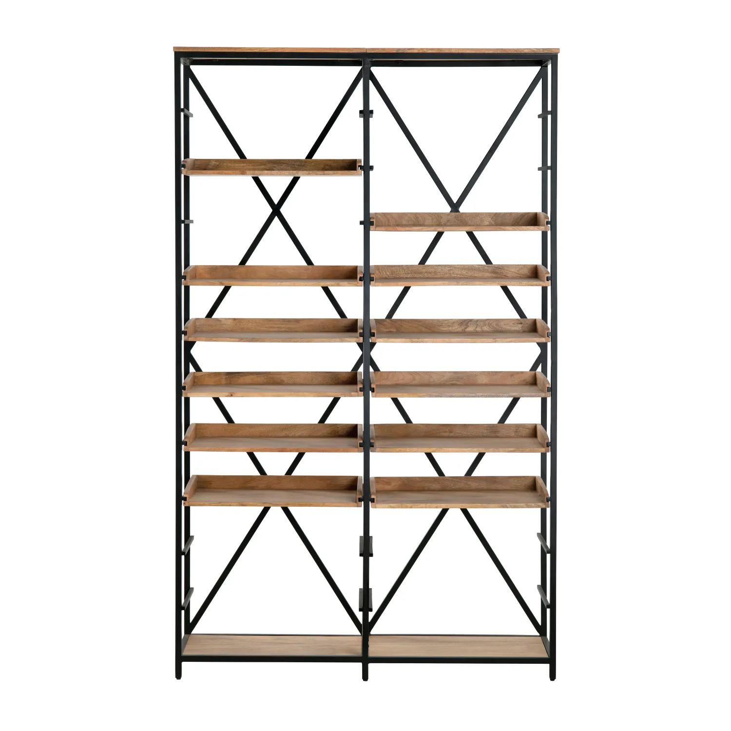 Thomas Road Double Etagere 48&quot; x 15&quot; x 81