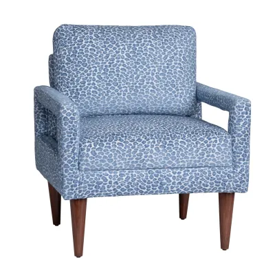 OLAF ARMCHAIR - NAIROBI HIELO FABRIC 29x31x35&quot;
