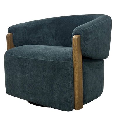 Finley Island Teal Swivel Chair