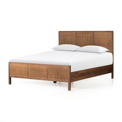 Sydney Queen Brown Wash Bed