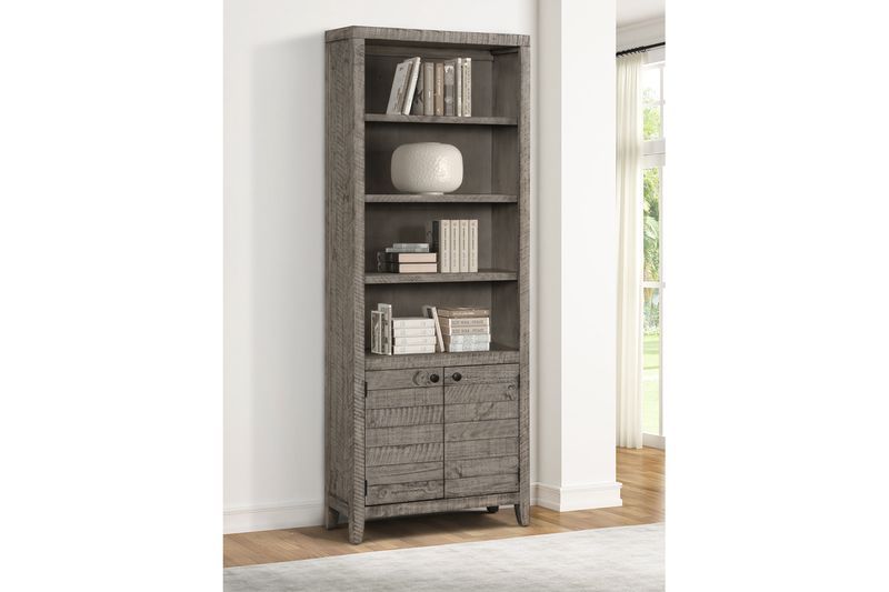 TEM#330-GST 32" Open Top Bookcase