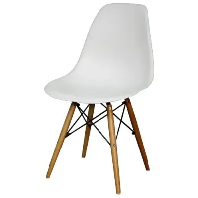 Allen KD Molded Dining Chair White
