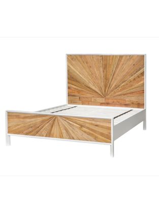 Wooden Panel Queen Bed