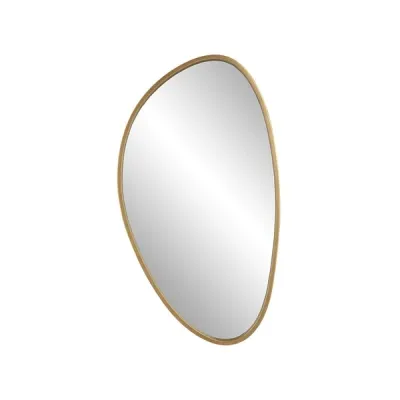 Gold Rim Oblong Mirror
