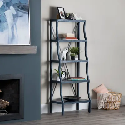 Indigo Blue Stairstep Etagere