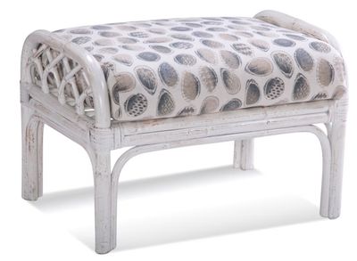 Ottoman White- Shell Print