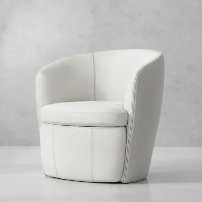 SBAR#912S-SNOW Swivel Club Chair