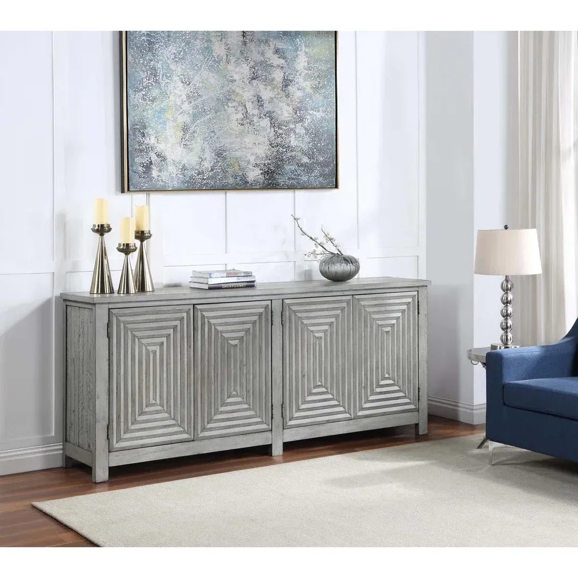 90306 Four Door Credenza