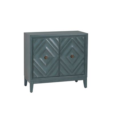 DIAN DIAMOND BLUE 2 DOOR CABINET