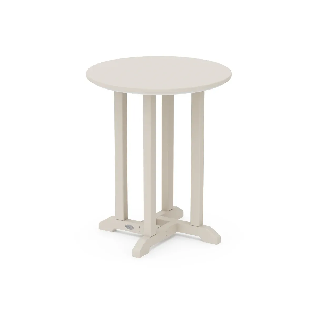 24" Round Farmhouse Bistro Table in Sand
