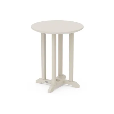 24" Round Farmhouse Bistro Table in Sand